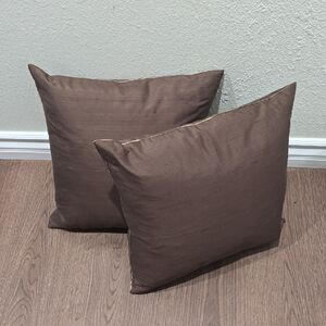 Pottery Barn Rich Brown Accent Pillows